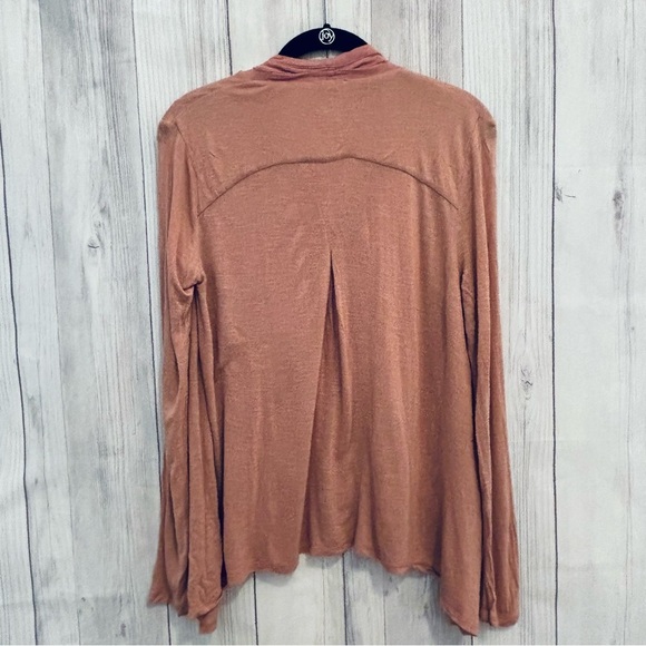 Lucky Brand Dusty Rose Pink Button Down Top Shirt Size Small S - Picture 4 of 6